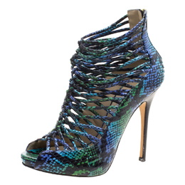 Jimmy Choo: Двухцветные сандалии 