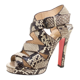 Christian Louboutin: Двухцветные сандалии 