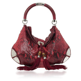 Gucci: Красная сумка на руку 
