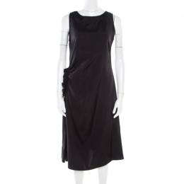 Bottega Veneta: Чёрное платье 