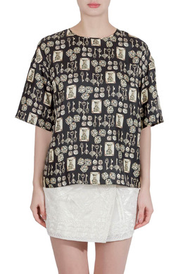 Dolce & Gabbana: Чёрный топ 