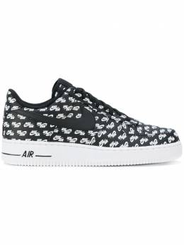 Nike: Чёрные кроссовки  Air Force 1