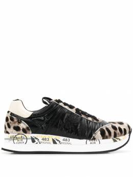 Premiata: Чёрные кроссовки  Conny