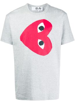 Comme Des Garçons Play: Футболка  Heart с принтом