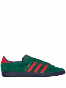 Adidas: Зелёные кроссовки 