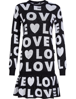 LOVE MOSCHINO: Чёрное платье 
