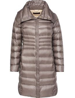 TRUSSARDI: Серый пуховик 