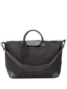 Longchamp: Чёрная дорожная сумка 