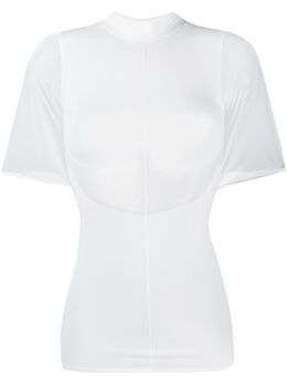 Courreges: Обтягивающая футболка 