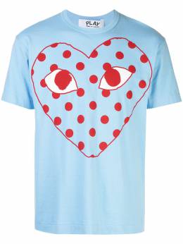 Comme Des Garcons Play: Футболка с принтом 