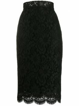 Dolce & Gabbana: Кружевная юбка 