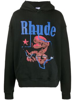 Rhude: Толстовка оверсайз 