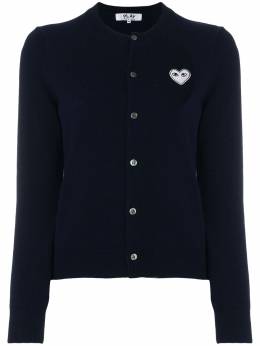Comme Des Garçons Play: Голубой кардиган  Heart