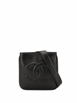 Chanel Pre-Owned: Чёрная поясная сумка 
