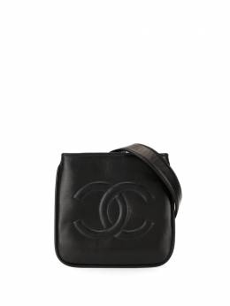 Chanel Pre-Owned: Чёрная поясная сумка 