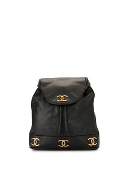 Chanel Pre-Owned: Чёрный рюкзак 