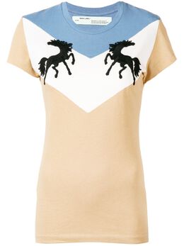 Off-White: Многоцветная футболка 
