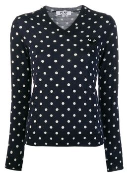 Comme Des Garçons Play: Свитер в горошек 