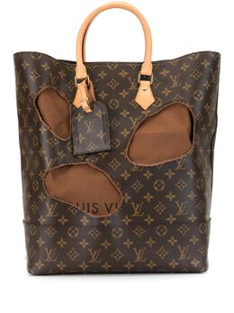 Louis Vuitton: Коричневая сумка-шоппер 