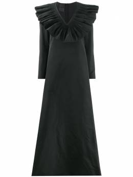 Valentino: Платье с длинным рукавом 