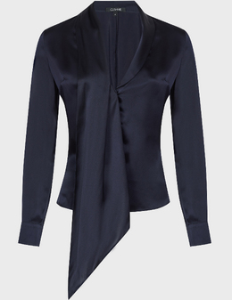 CUSHNIE: Синяя блуза 