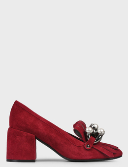 CASADEI: Бордовые туфли 