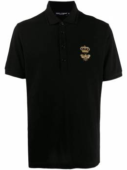 Dolce & Gabbana: Чёрное поло 