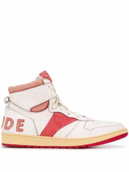 Rhude: Белые кроссовки 