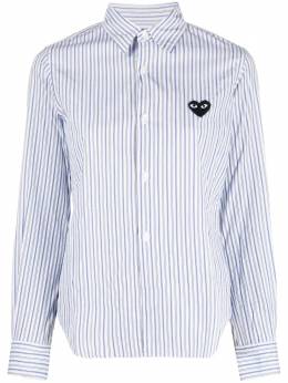 Comme Des Garçons Play: Рубашка  Heart в полоску