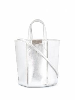 Off-White: Серебристая сумка  Allen