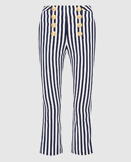 Balmain: Сині брюки 