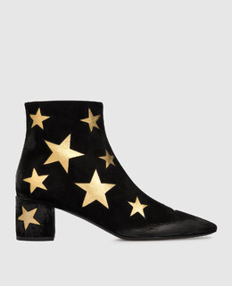 Saint Laurent: Чёрные ботинки 