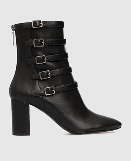 Saint Laurent: Чёрные ботинки 