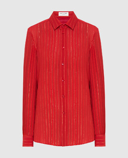Saint Laurent: Красная блуза 