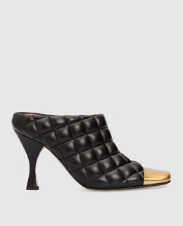 Bottega Veneta: Чорні сабо 