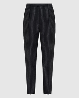 Saint Laurent: Чорні брюки 