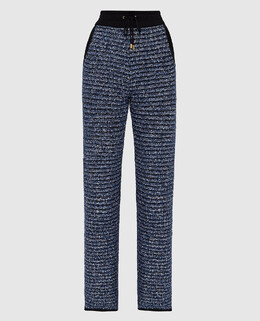 Balmain: Сині брюки 