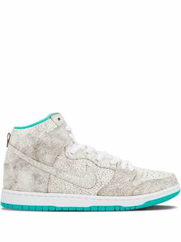 Nike: Белые кроссовки  Dunk High Premium