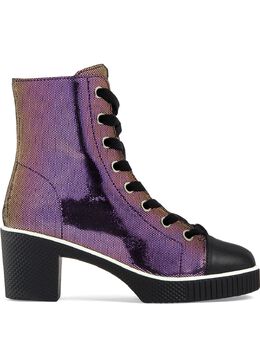 Giuseppe Zanotti Design: Фиолетовые ботинки  Nidir