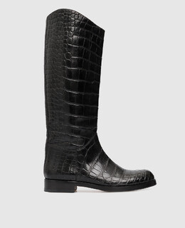Santoni: Чёрные сапоги 