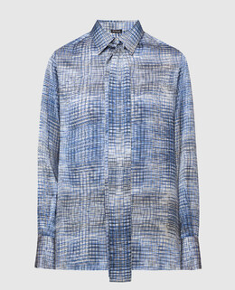 Kiton: Синяя блуза 
