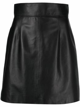 Dolce & Gabbana: Кожаная юбка 