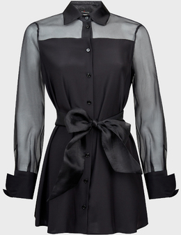 KITON: Чёрная блуза 