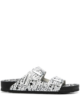 Birkenstock: Чёрные сандалии 