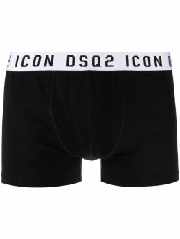 Dsquared2: Чёрные шорты  Boxer