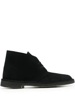 Clarks Originals: Чёрные ботинки 