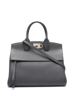 Salvatore Ferragamo: Тёмная сумка на руку  Studio