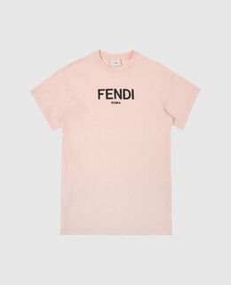 Fendi: Розовое платье 