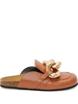 J.W. Anderson: Коричневые лоферы  Chain Loafer