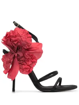 Dolce & Gabbana: Чёрные сандалии 